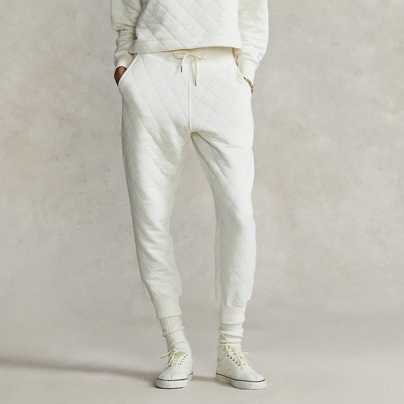 Polo Ralph Lauren Pants - Polo Ralph Lauren Logo Quilted Jersey Jogger Pants